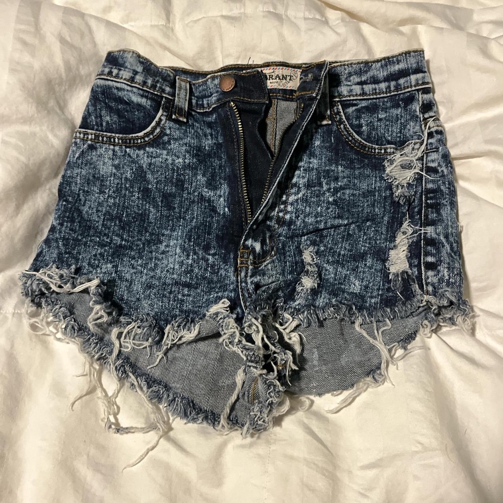 Women's Blue and Navy Shorts